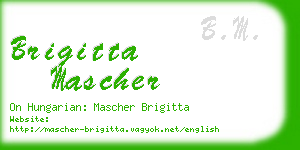 brigitta mascher business card